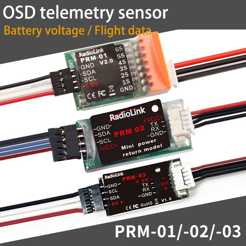 RadiolinkPRM-01 PRM-02 PRM-03 OSD модуль возврата информации GPS высота и напряжение для AT9 AT9S AT10
