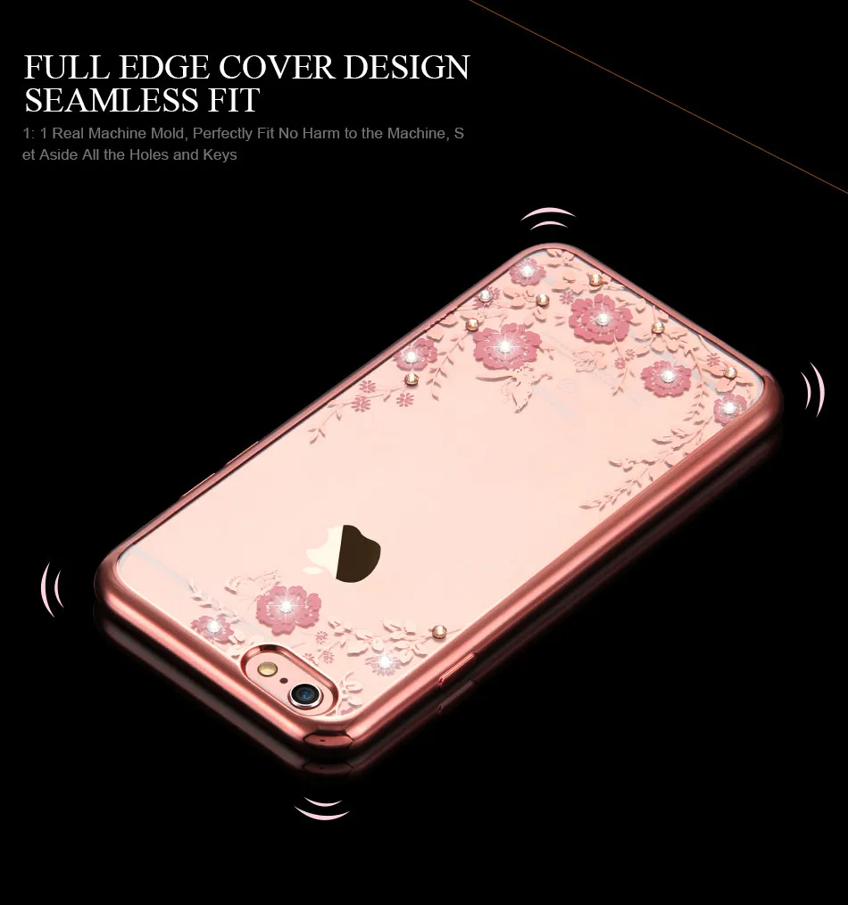 Чехол Zagter с цветочным рисунком для iPhone 7 6 6s 8 Plus XS Max XR X шикарные чехлы телефонов 5S SE