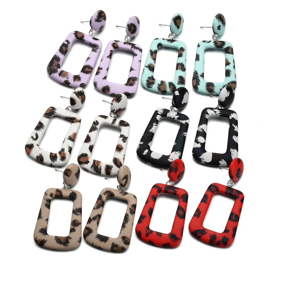 Новые Большие геометрические висячие серьги MESTILO для женщин в стиле панк