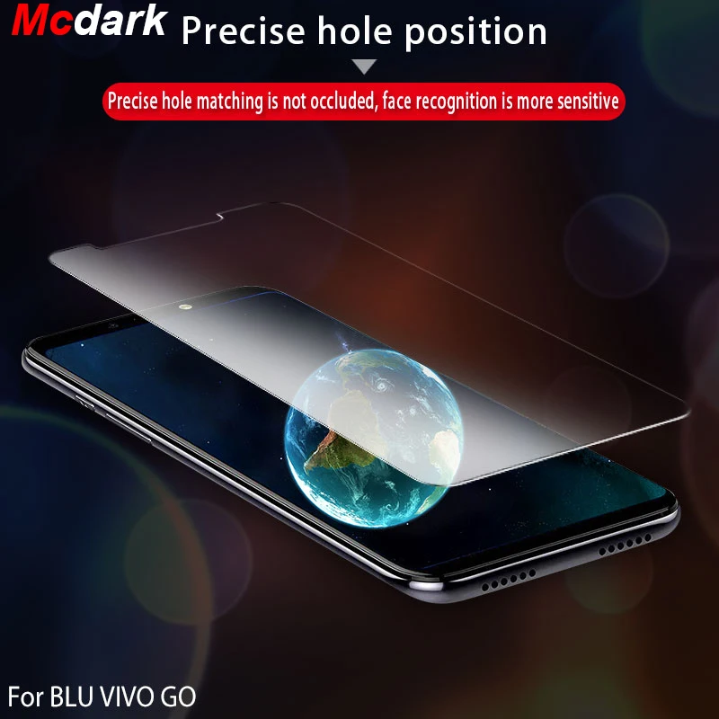 Mcdark закаленное Стекло 6 0 ''для BLU VIVO GO Экран защитная пленка 2'' для XL4
