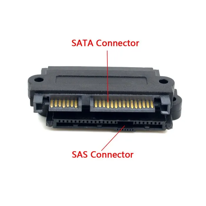 

Cablecc CYSM SFF-8482 SAS 22 Pin to 7 Pin + 15 Pin SATA Hard Disk Drive Raid Adapter with 15 Pin Power Port