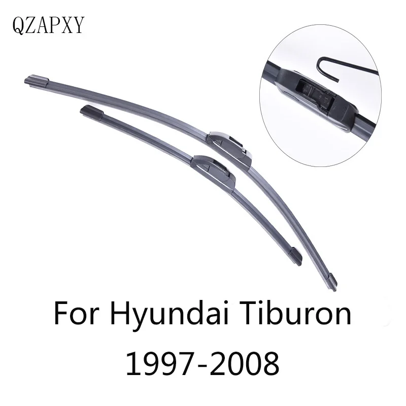 

Стеклоочистители QZAPXY для Hyundai Tiburon 1997 1998 1999 2000 2001 2002 до 2008, стеклоочиститель, оптовая продажа, автомобильные аксессуары