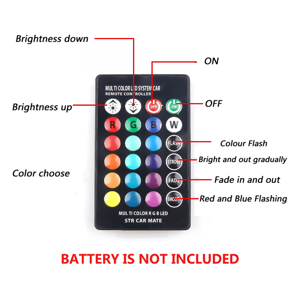 Автомобильная светодиодная RGB лампа 12 В T10 сигнальная W5W 5050 SMD для чтения с