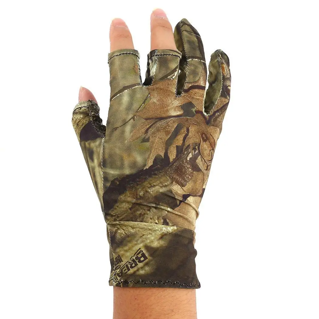 Summer Anti slip Gloves Glove Autumn Spring Elastic Fishing Men Comfortable Camouflage Outdoor camouflage | Спорт и развлечения