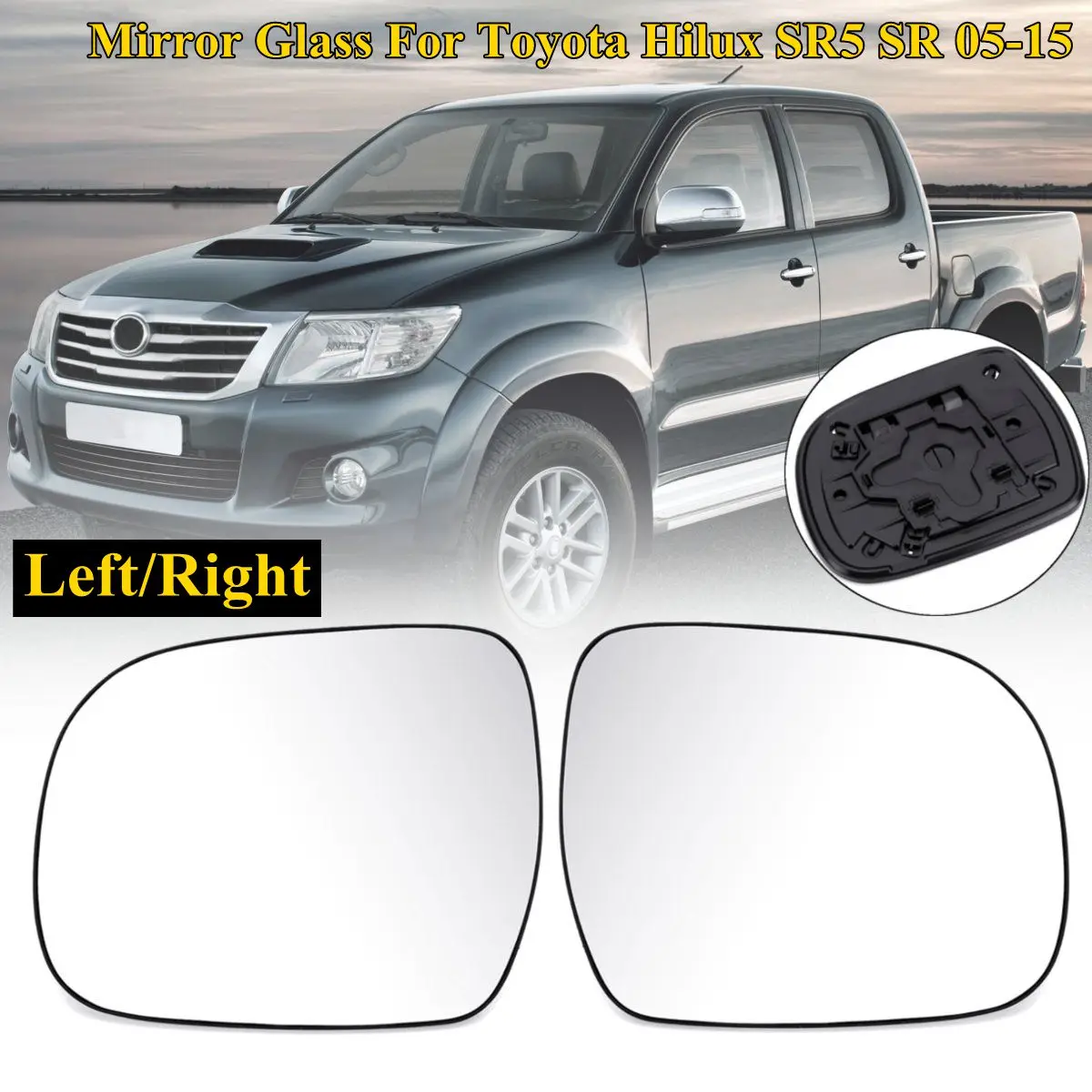 Зеркало заднего вида для Toyota Hilux SR5 SR 2005 2006 2007 2008 2009 2015 стекло левой/правой двери