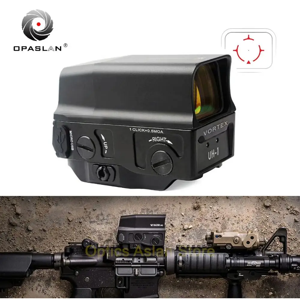 Оптика Aslan UH 1 голографический прицел Красный точка зрения рефлекторный USB