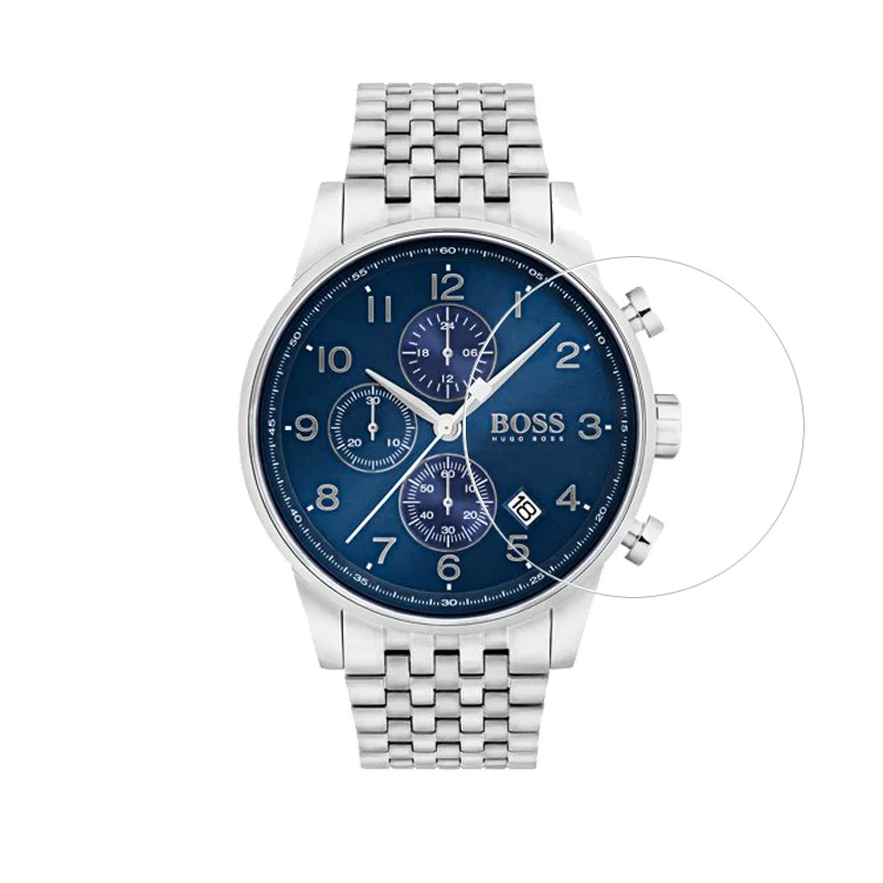 2 Pack Military Grade Anti-Shock Screen Protector for HUGO BOSS Mesh-Bracelet Watch with Luminova Technology Smart | Электроника
