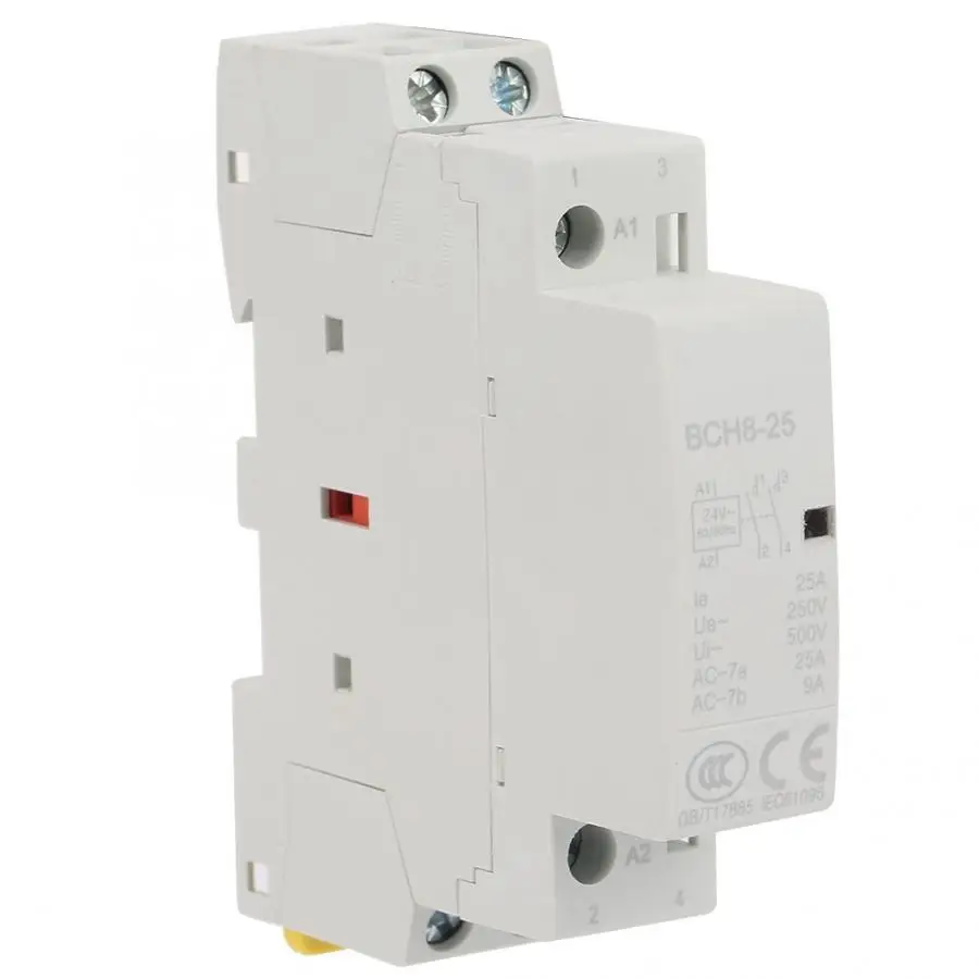 2P 25A 24V 2NO 50/60HZ Din Rail AC контактор для дома высокое качество | Обустройство