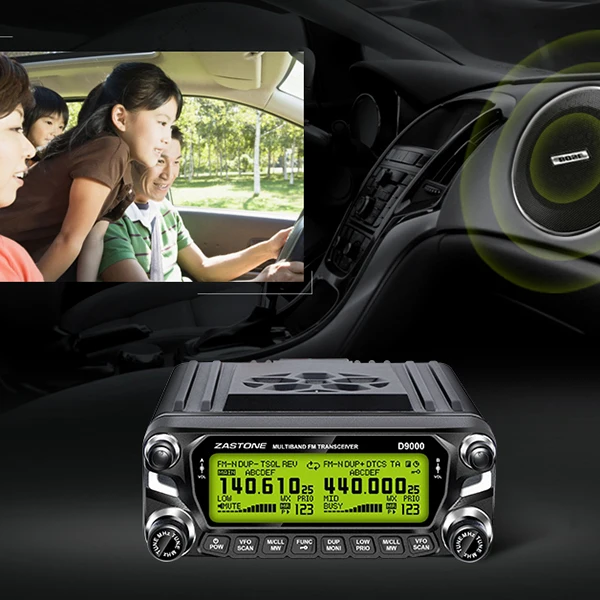 Zeepin D9000 автомобиля рации 50 w км высокое Мощность двойной усилитель большой Экран