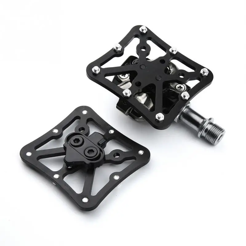 1 Pair Bike Adapter Pedals Platforms Mountain Bicycle Clip Aluminium Alloy Pedals Easily Clip-in Cycling Accessories#63