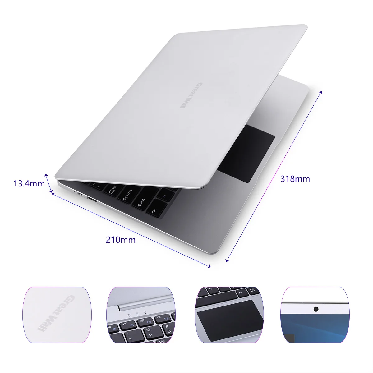 Ноутбук Great Wall 13 3 &quotips Win 10 Intel HD Graphics500 Celeron N3350 4 Гб 64 37 Вт 5000 мАч wifi BT LAN|Ноутбуки| |