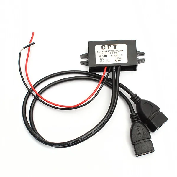2 В до 5 3 А 15 Вт двойной USB DC автомобильный преобразователь модуль 1 адаптер питания