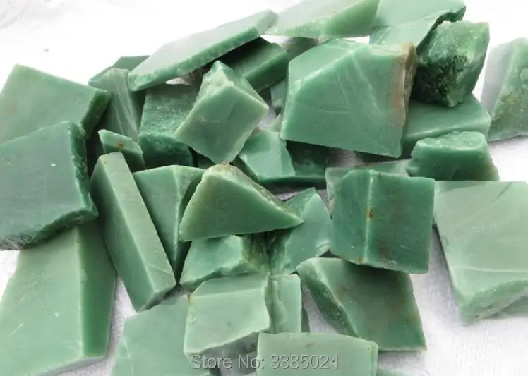100g/lot Natural green aventurine jade quartz Rock rough stone mineral specimens | Дом и сад