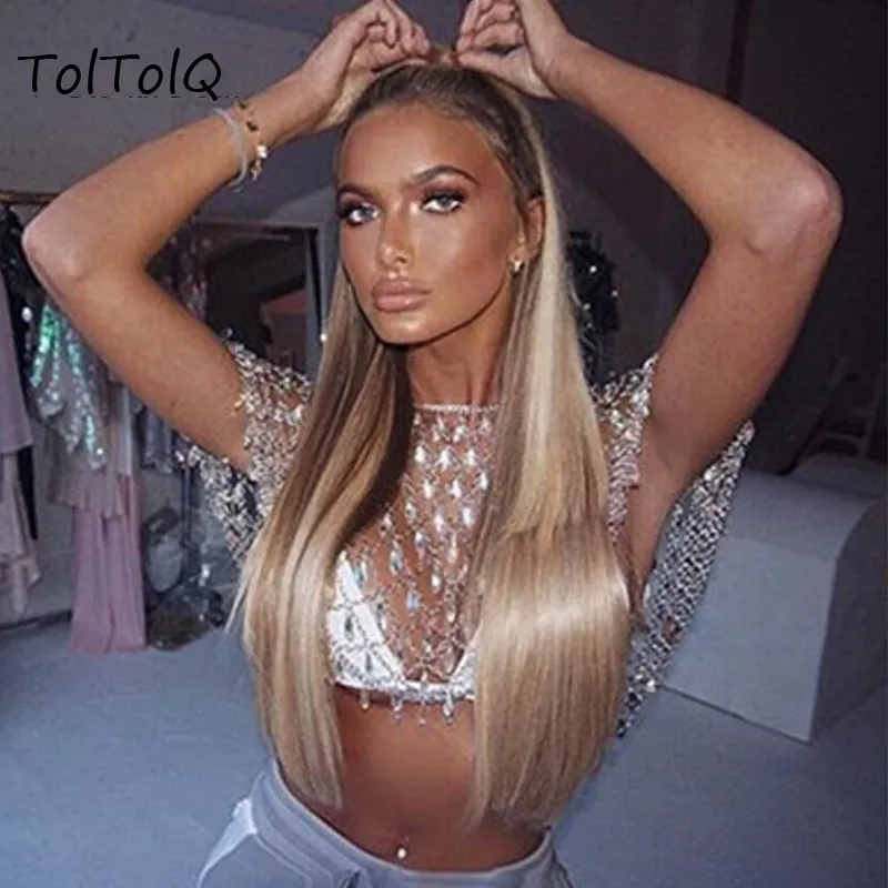 TolTolQ 2019 сексуальная юбка с блестками украшенная драгоценными камнями Женская