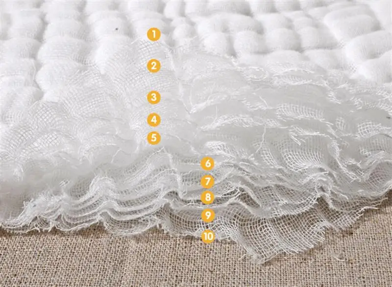 6 слоев натурального хлопка одеяло для новорожденных муслиновые газовые банные