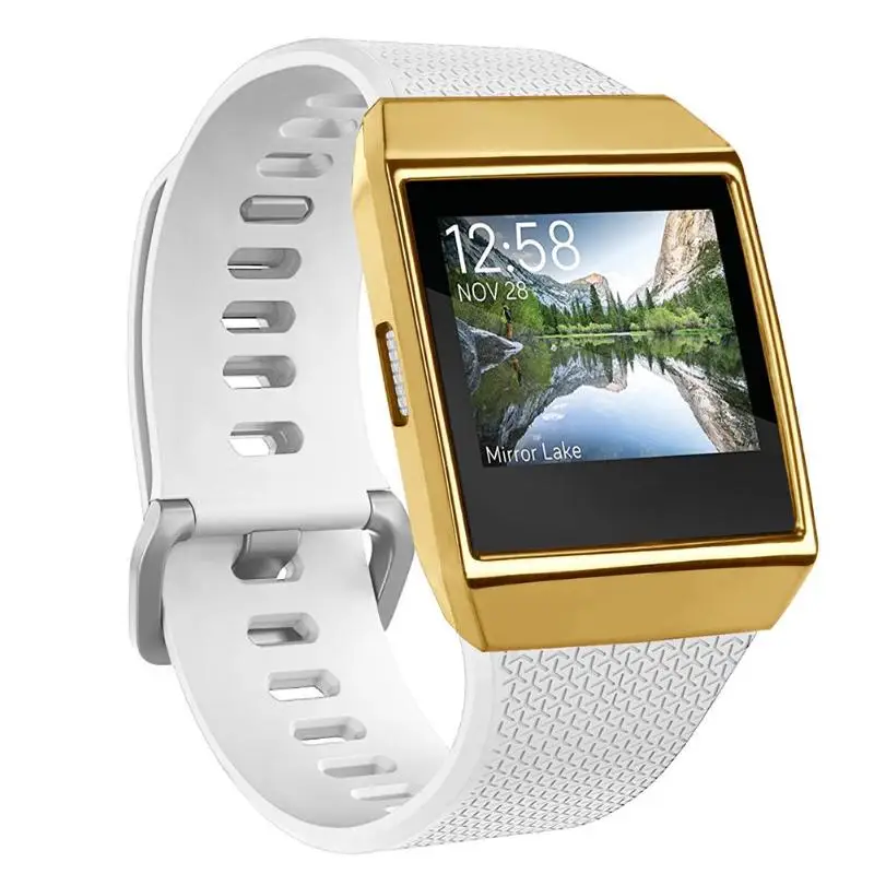 Plating TPU Watch Case Cover Anti-Scratch Frame Protector for Fitbit Ionic | Электроника