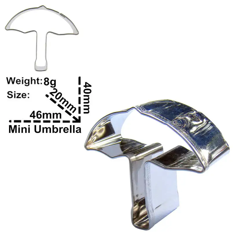Маленькая форма зонтика 4 шт. формы для резки печенья инструменты выпечки мягкая