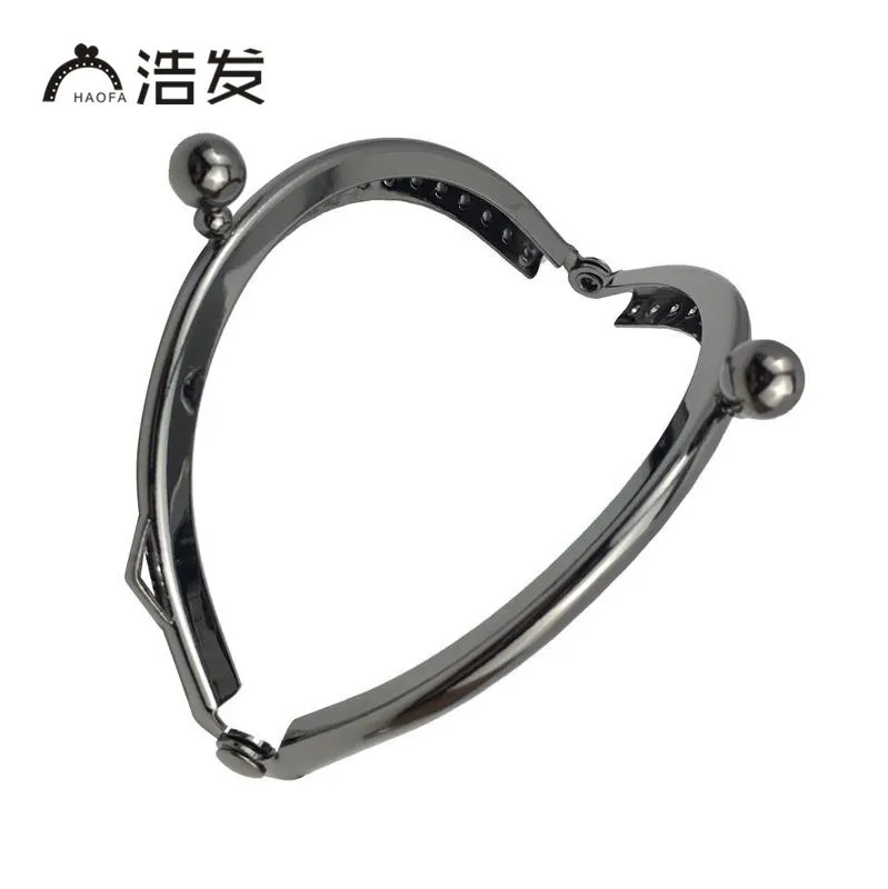 HAOFA 8.5cm Accessories for Bags Semicircle Smooth Metal Coin Purse Frame Kiss Clasp Water Droplet Handle | Багаж и сумки