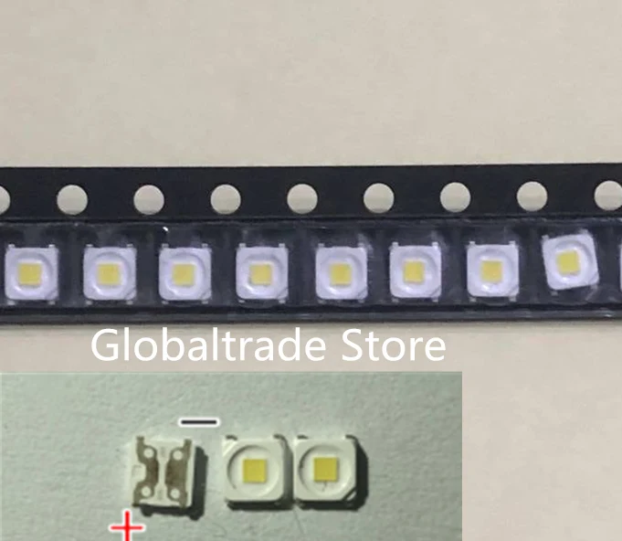 1000 шт./лот SMD LED 3228 3V холодный белый 2828 1 5 Вт Высокая мощность для подсветки