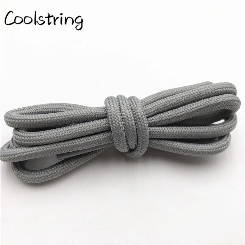 Coolstring одноцветные 0,5 см полиэфирные лососевые круглые шнурки для обуви унисекс Женские Мужские кроссовки для бега Цветные Шнурки