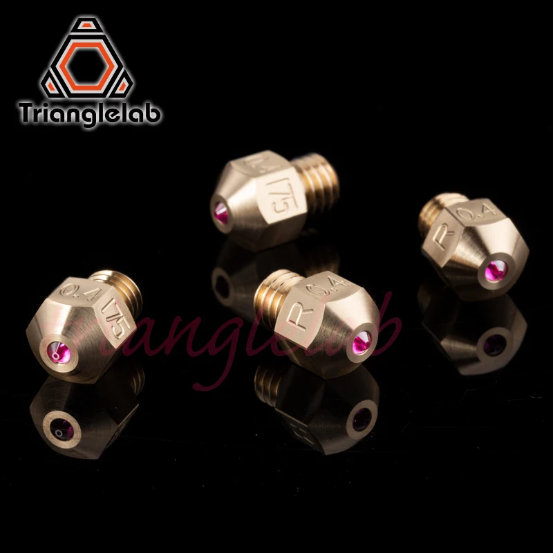 Trianglelab высокой температуры MK8 ruby сопла 1,75 MM совместим с специальные материалы PETG ABS пей PEEK нейлон и т. д. ruby сопла