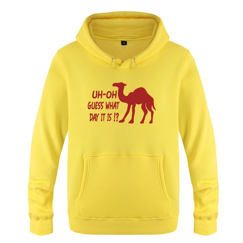 UH Oh догадаться какой день это Camel Hump дневные толстовки мужские 2018 пуловер свитшот