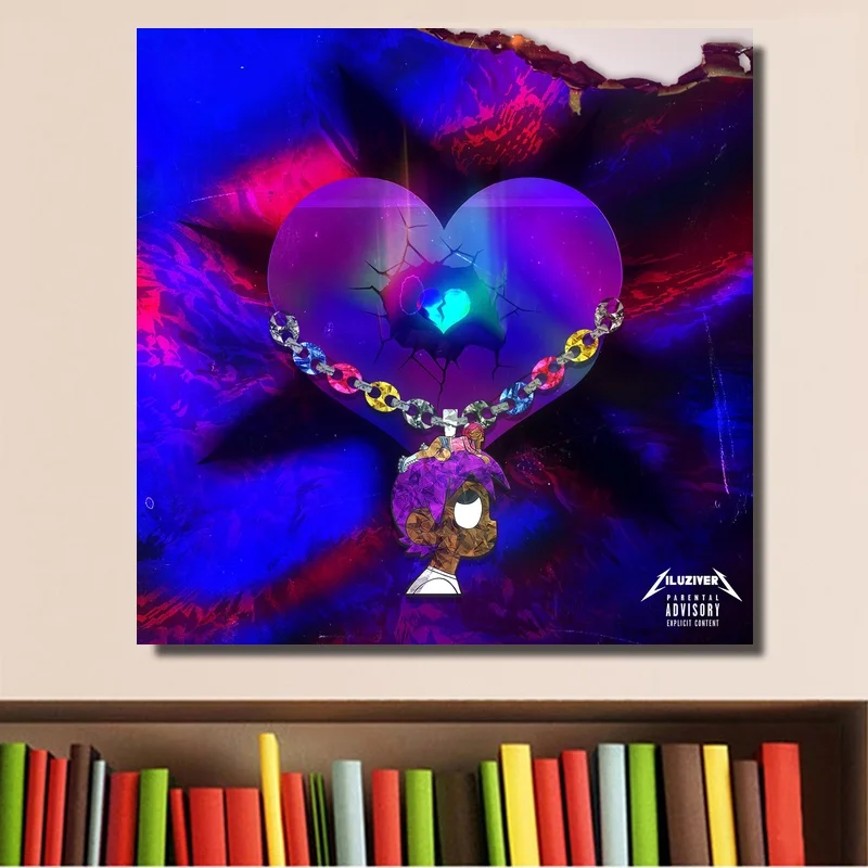 Lil Uzi Vert Luv Is Rage 1 5 Обложка альбома для музыки постер печать на холсте настенное