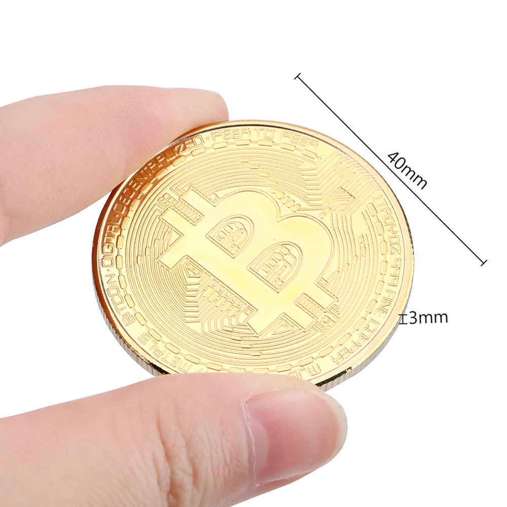 HOOMIN Physical 1 шт. BTC металлическая антикварная имитация коллекционное искусство