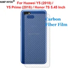 Защитная пленка из углеродного волокна для Huawei Y5 Prime Lite 2018 Honor 7S 3D, не оставляющая отпечатков пальцев, не закаленное стекло