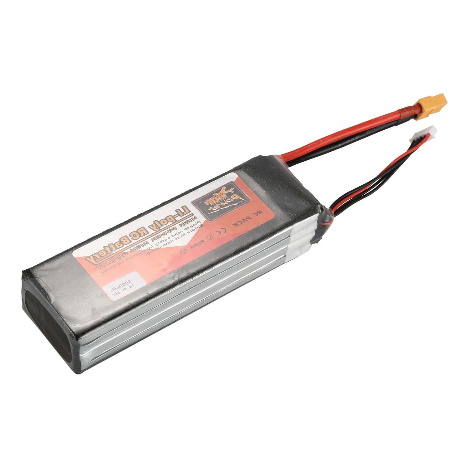 ZOP Мощность 5000 mah 14 8 V 4S 60C Lipo Батарея Перезаряжаемые XT60 разъем для