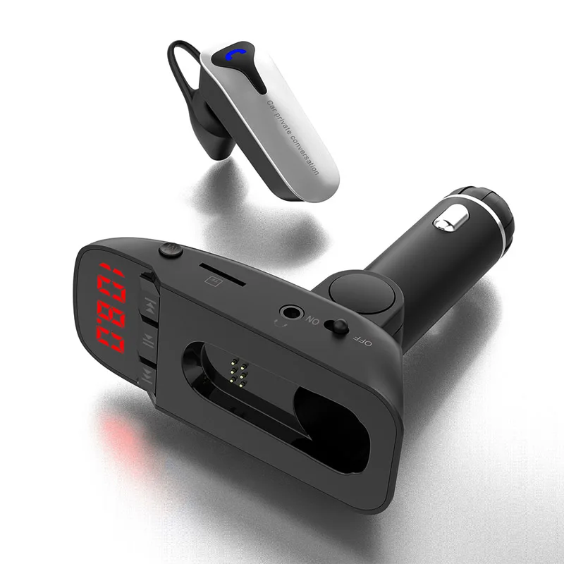 ER9 Беспроводной MP3 Bluetooth 4 2 адаптер fm передатчик гарнитура наушники вкладыши