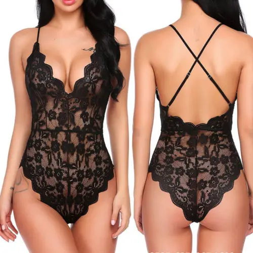 Новое нижнее белье кружевное платье Babydoll женское Ночное одежда для сна размера