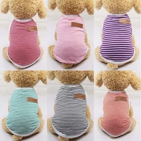 classic stripe dog shirt cheap dog clothes for small dogs summer chihuahua tshirt cute puppy vest yorkshire terrier pet clothes