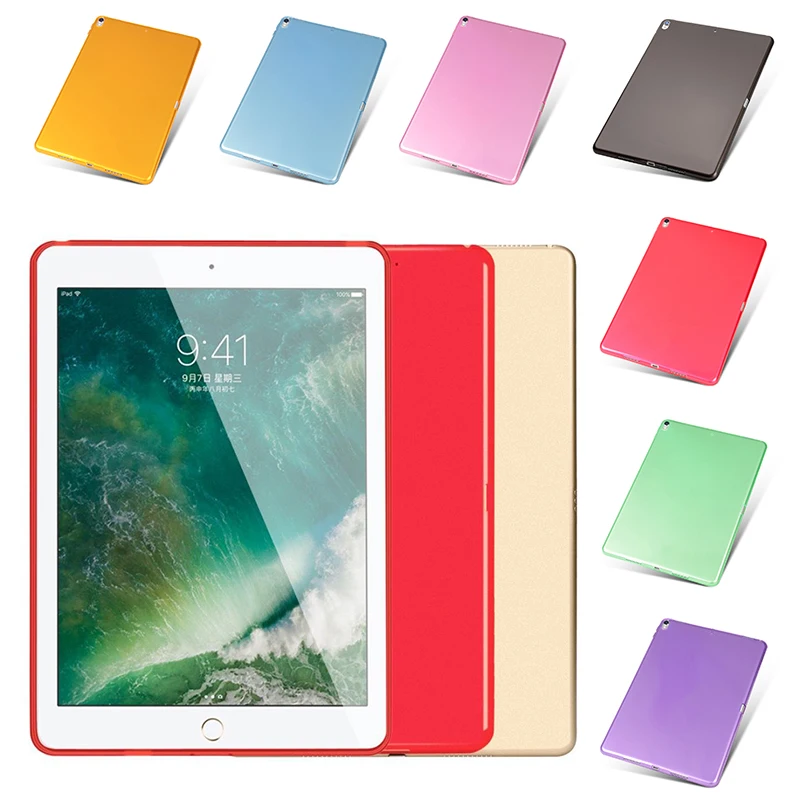 Силиконовый чехол для iPad 2 3 4 5 6 Air 1 Mini прозрачный мягкая задняя крышка из ТПУ