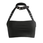 Женский топ с лямкой на шее, в готическом стиле