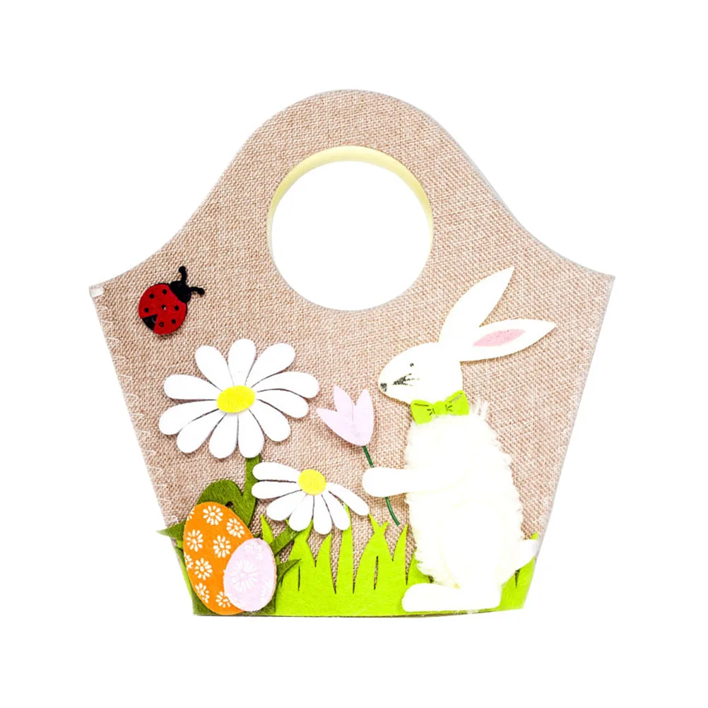 1 шт. Пасхальная Сумка кролик яйца портативный контейнер корзина для лакомств