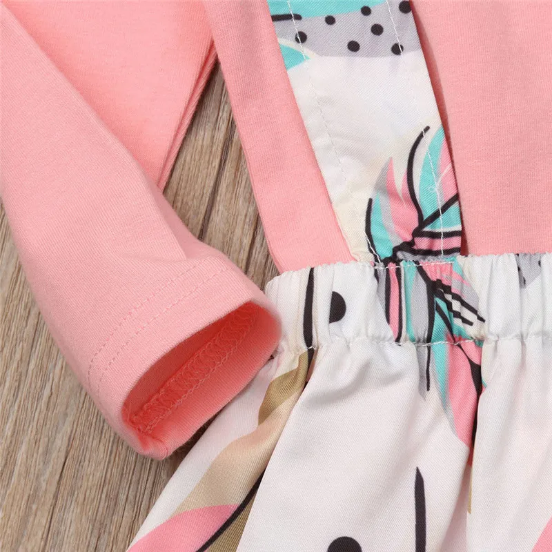 Комплект одежды из 3 предметов для маленьких девочек однотонный хлопковый топ с