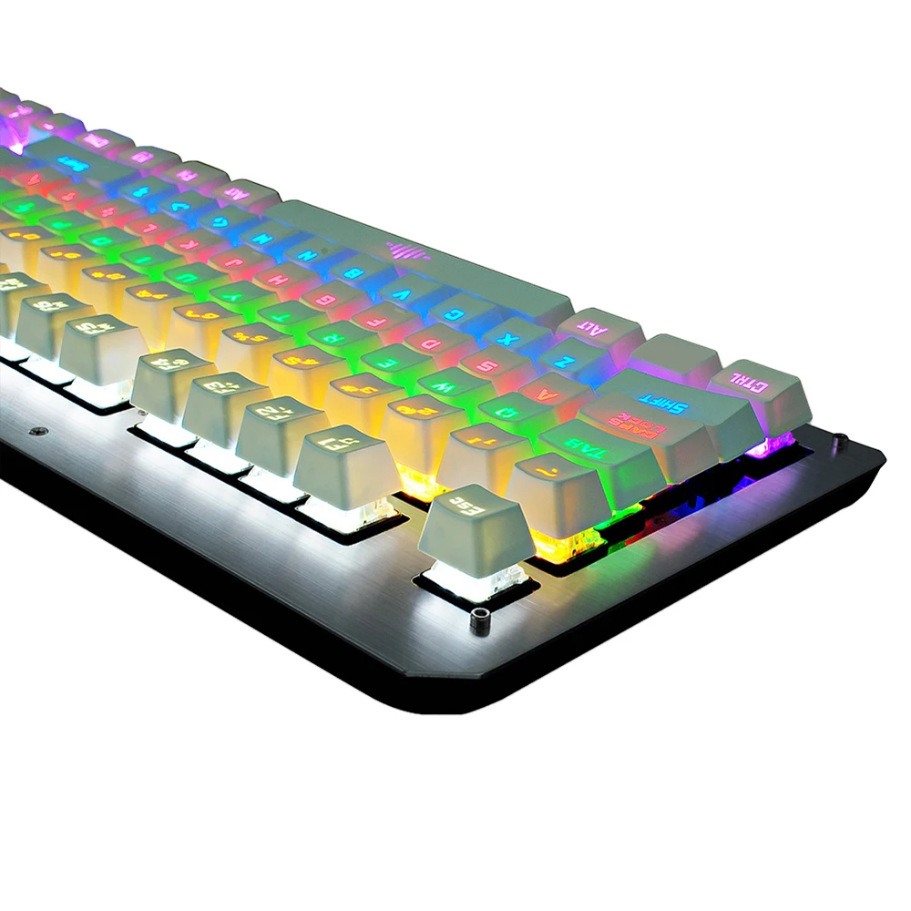 Hxsj 2600 клавиатура с подсветкой RGB подсветка 104 клавиш 8 световых эффектов для
