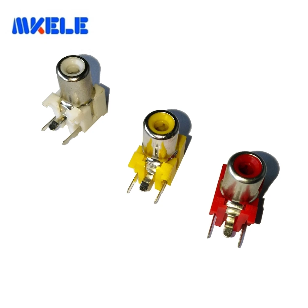 

RCA-103P PCB Mount AV 1 pin jack RCA Female Socket /RCA DVD VCD TV AV Socket Connector /AV PIN Jack 30 pieces/lot