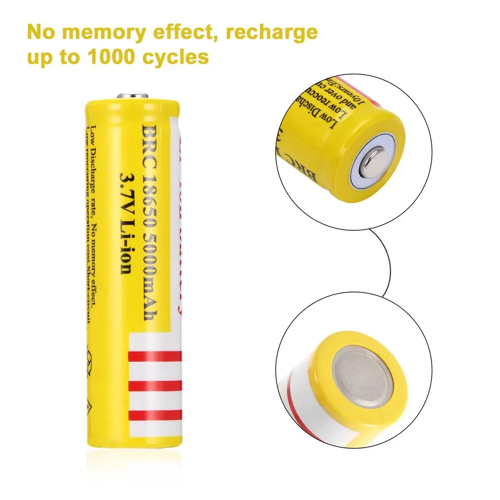 18650 3 7 V 5000Mah литий ионная аккумуляторная батарея для светодиодного
