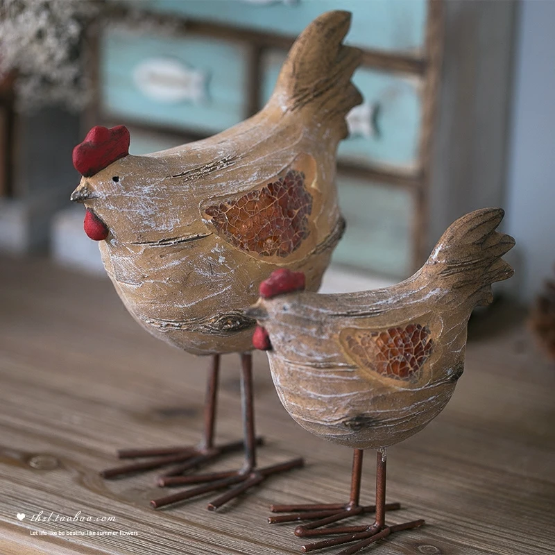 Винтажная мозаика домашнего декора имитация дерева курочки мебели американский