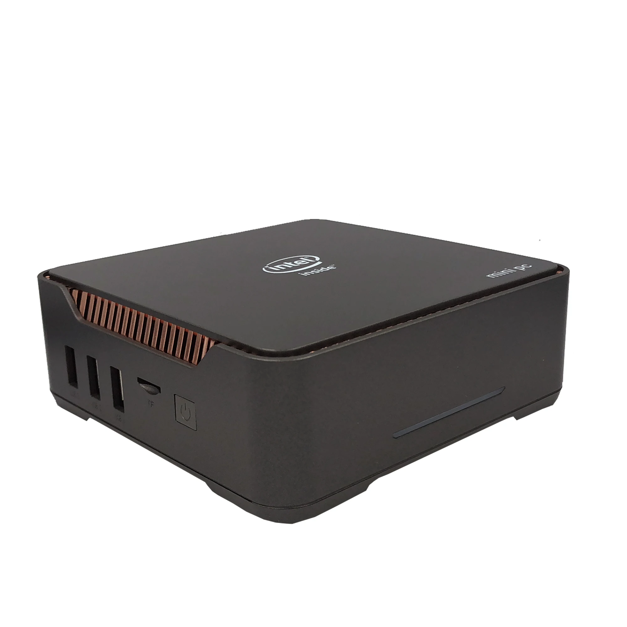 AK3V мини ПК Intel Celeron J3455 6 ГБ/64 ГБ Windows 10 с микрофоном Cortana Расширенный HDD двойной HDMI VGA, WIN 10 телеприставка