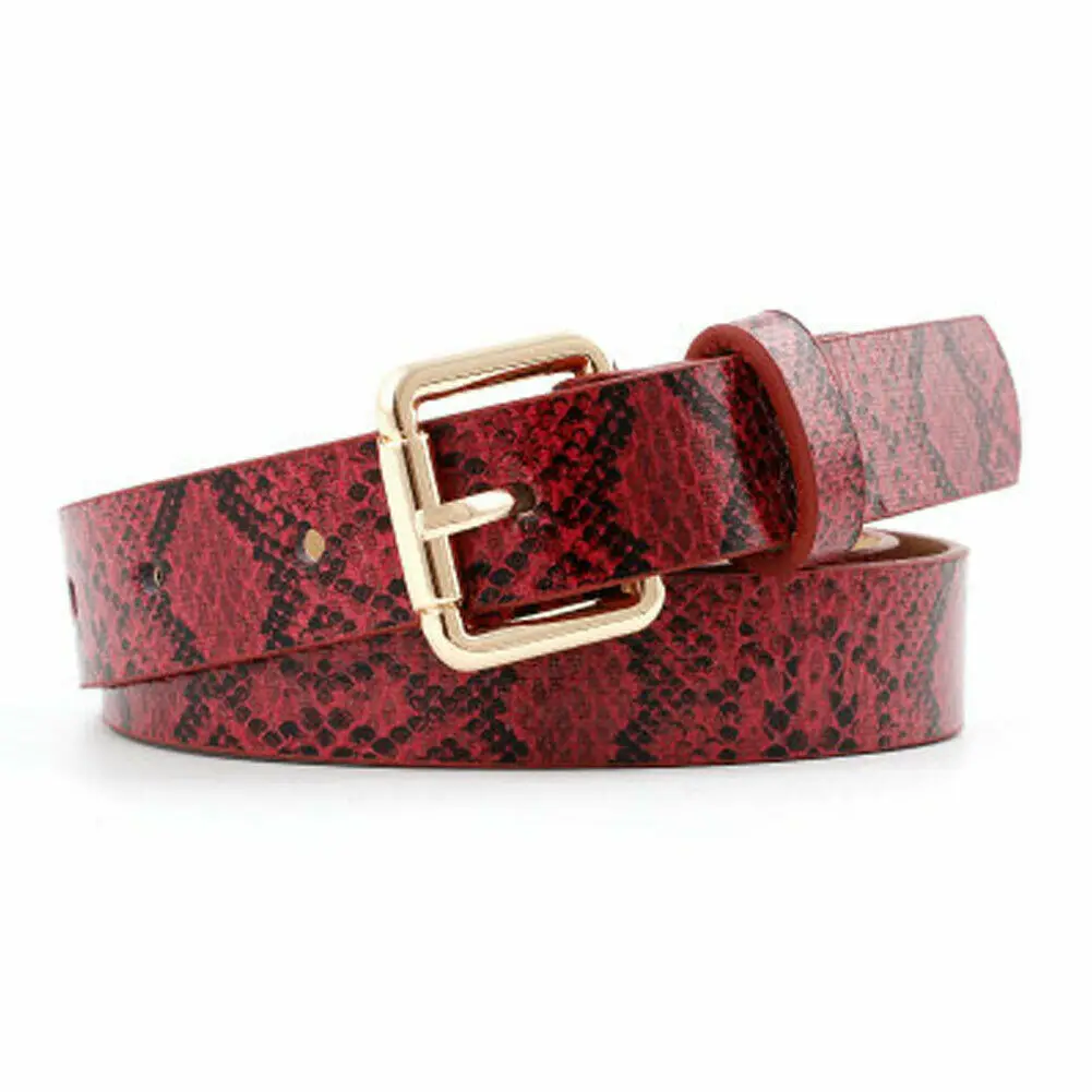 Женский эластичный ремень из ПУ кожи с металлической пряжкой|Женские ремни| |