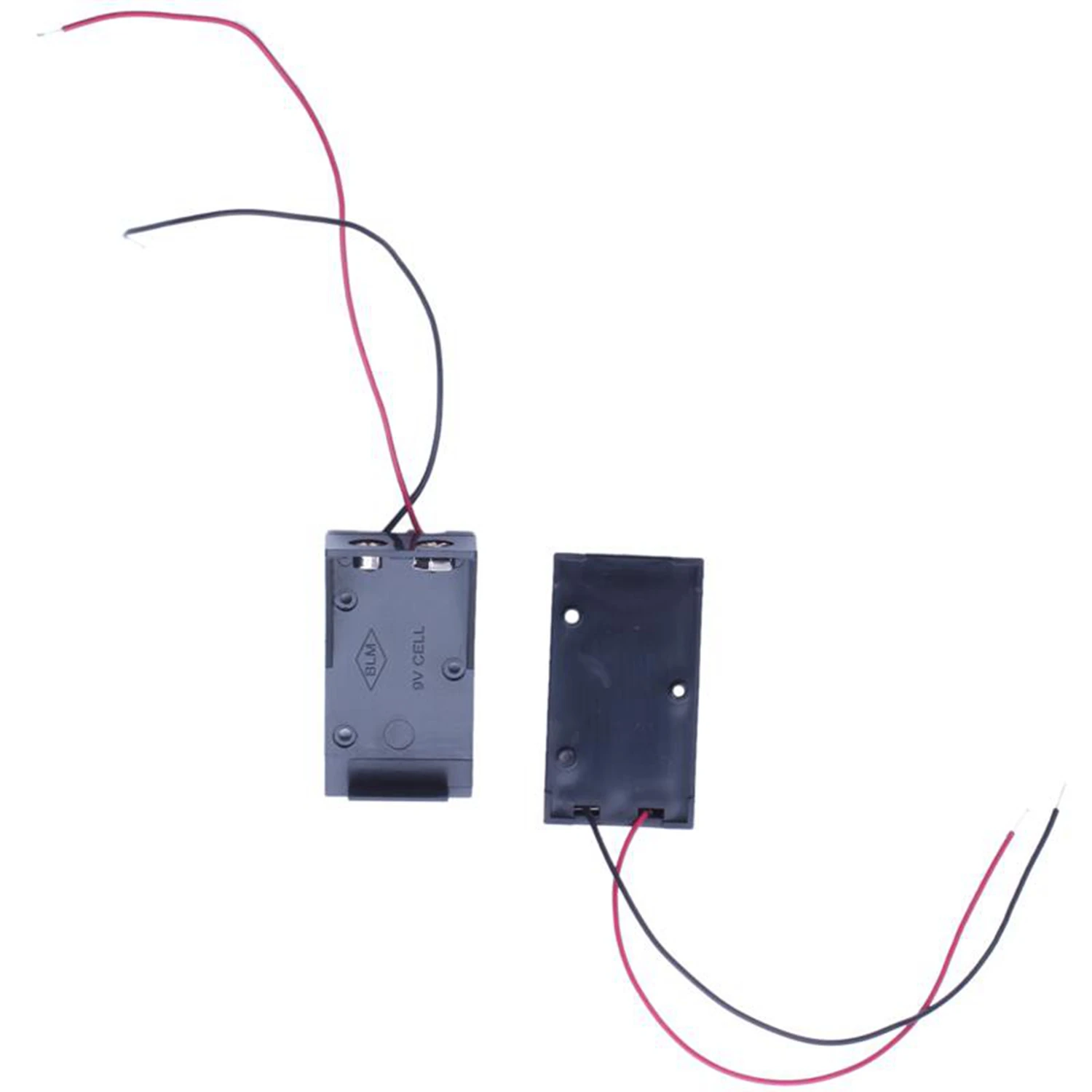 FULL-5 pieces two plastic housing with cable 9 V batteries supports storage case covers |