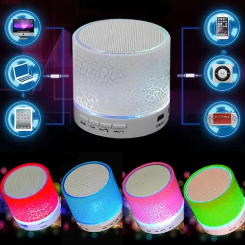 Уличный Bluetooth динамик с микрофоном светодиодный супер бас Мини Портативный