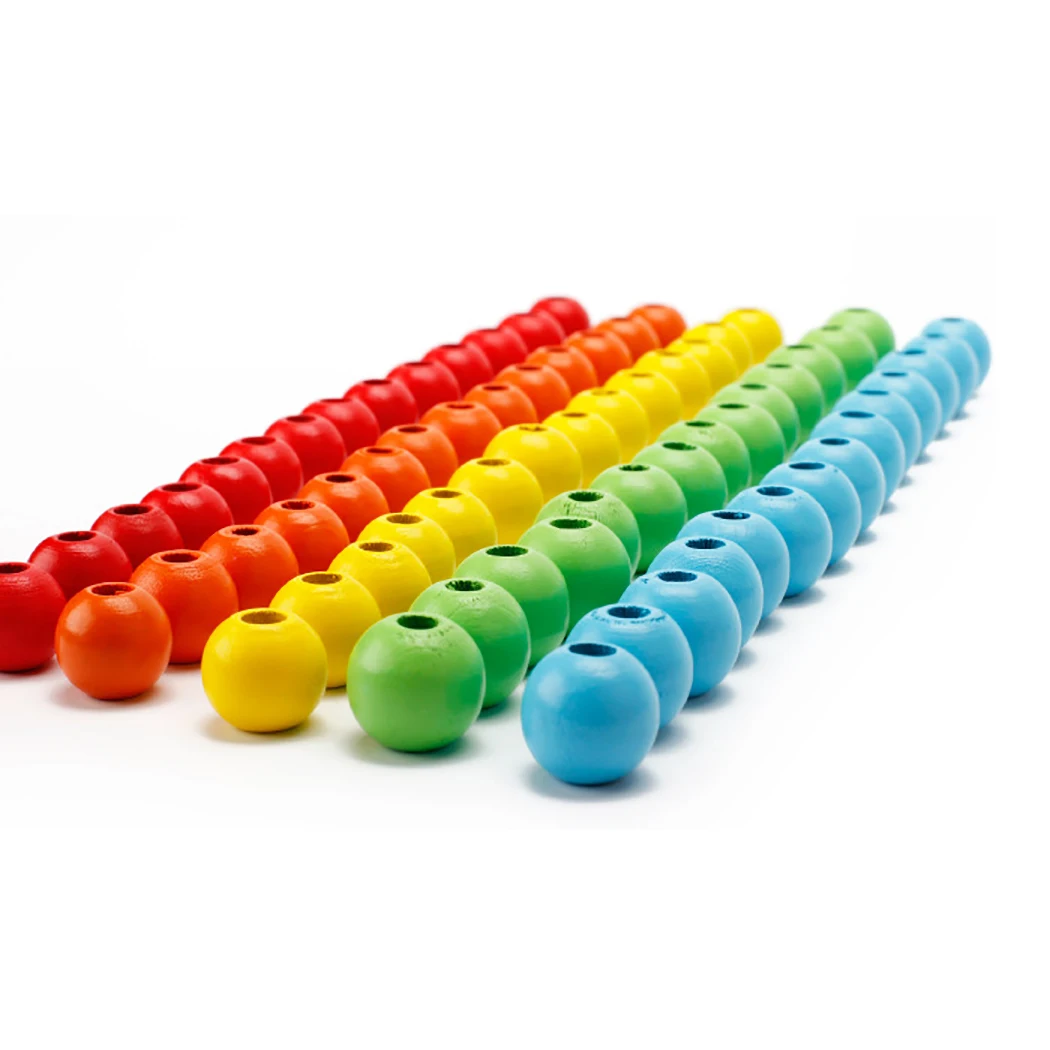 1 Набор бусины на шнуровке Раннее Обучение нанизывающие игрушки развивающие