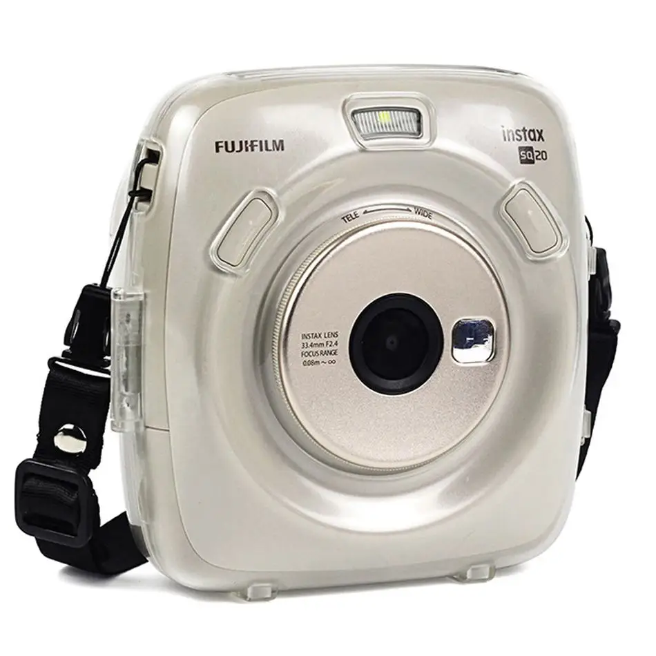 Прозрачный чехол для камеры Fujifilm Instax SQUARE SQ20 Mini защитный с кристаллами