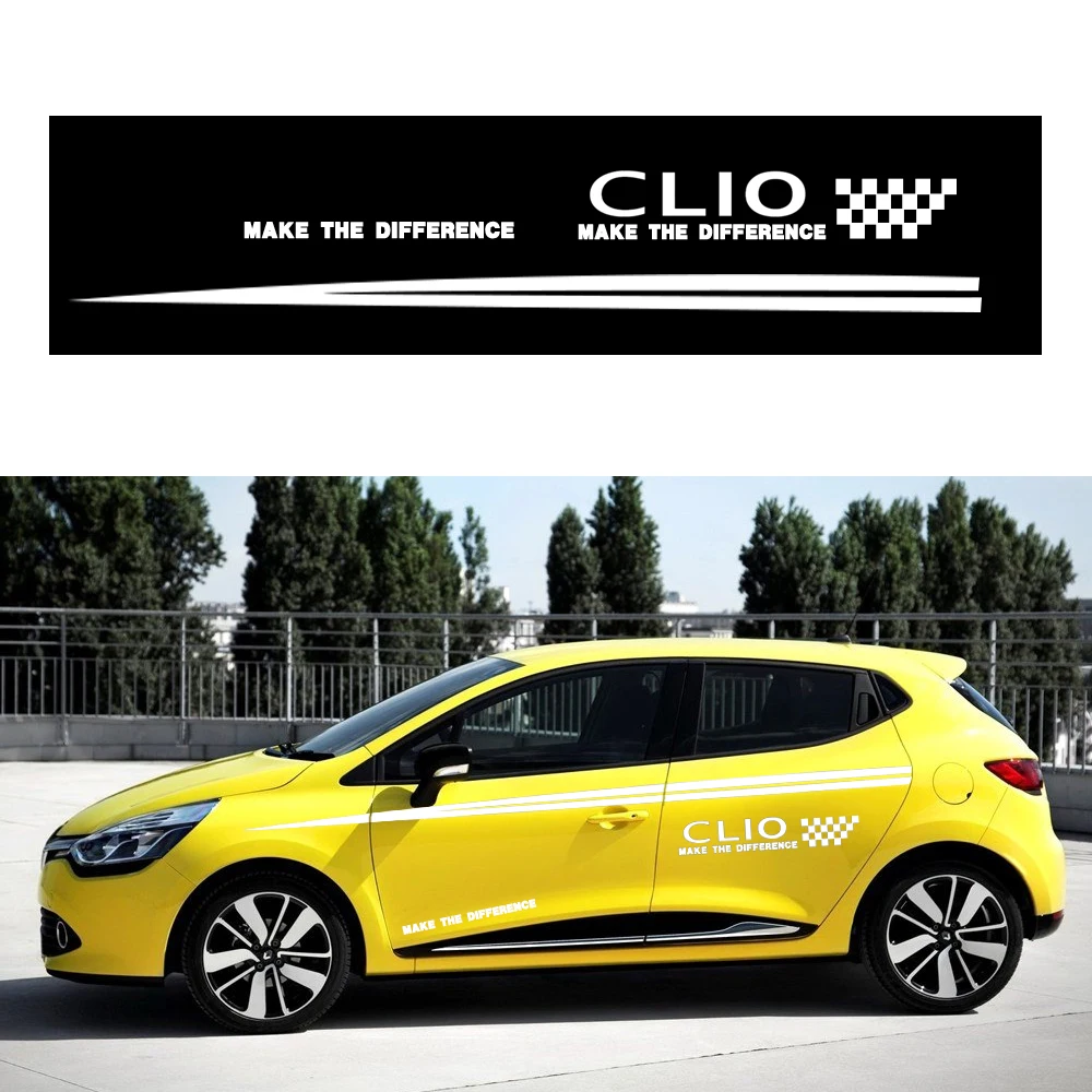180 см боковая наклейка на кузов автомобиля стикер для Renault CLIO Hatchback Sedan