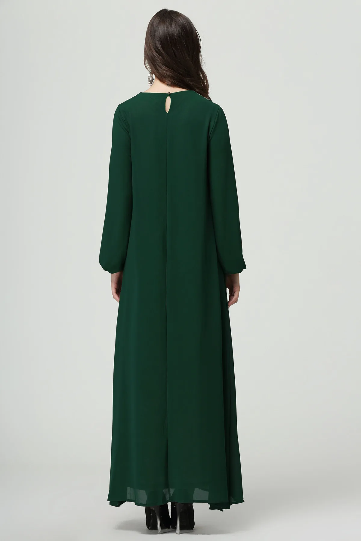 Женское платье с аппликацией на груди длинное размера плюс 6l L XL XXL XXXL 4XL 5XL 6XL