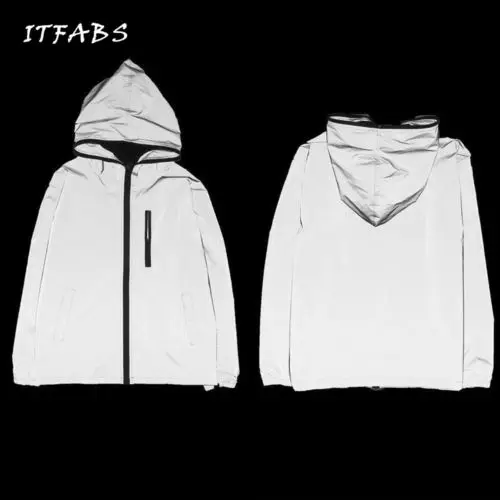

Men's Waterproof Super Reflective Jacket Cycling Motorcycle Night Safe Jacket
